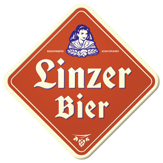 Linzer Bier Emailschild