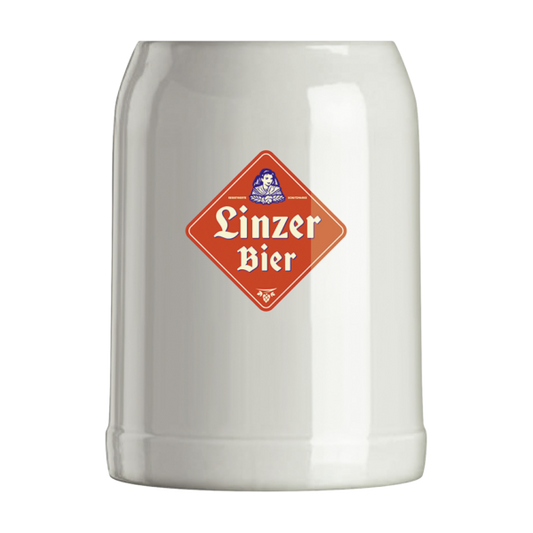 Linzer Bier Steinzeug Krug